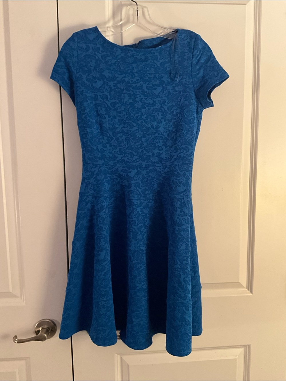 DB Established 1962 blue shirt  Sleeve Fit-and-Flare Dress size 4
